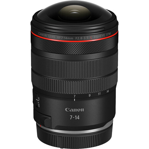 Lente Canon RF 7-14mm f/2.8-3.5 L Fisheye STM