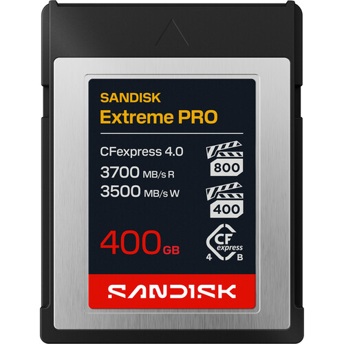 Cartão de Memória SanDisk 400GB Extreme PRO CFexpress 4.0 Type B