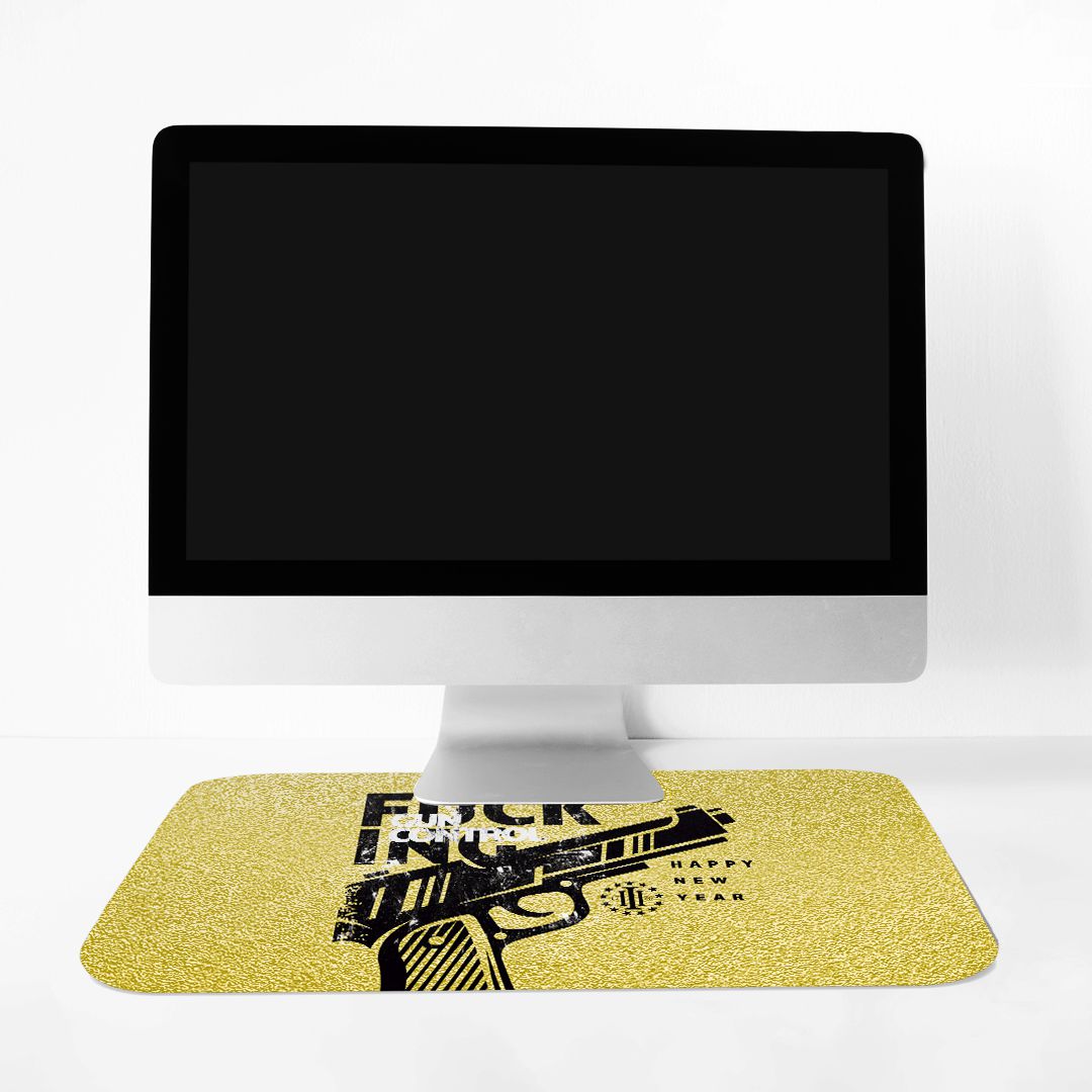 Mousepad Militar Fuck Gun Control Happy New Year Team Six Brasil
