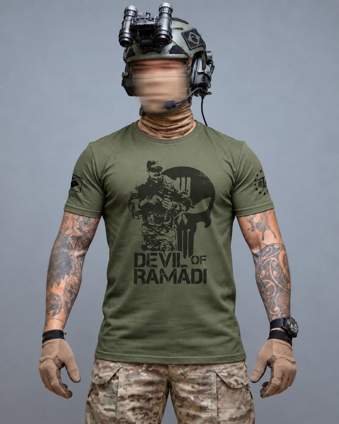 Camiseta Masculina Devil Of Ramadi Tribute Chris Kyle Team Six Brasil