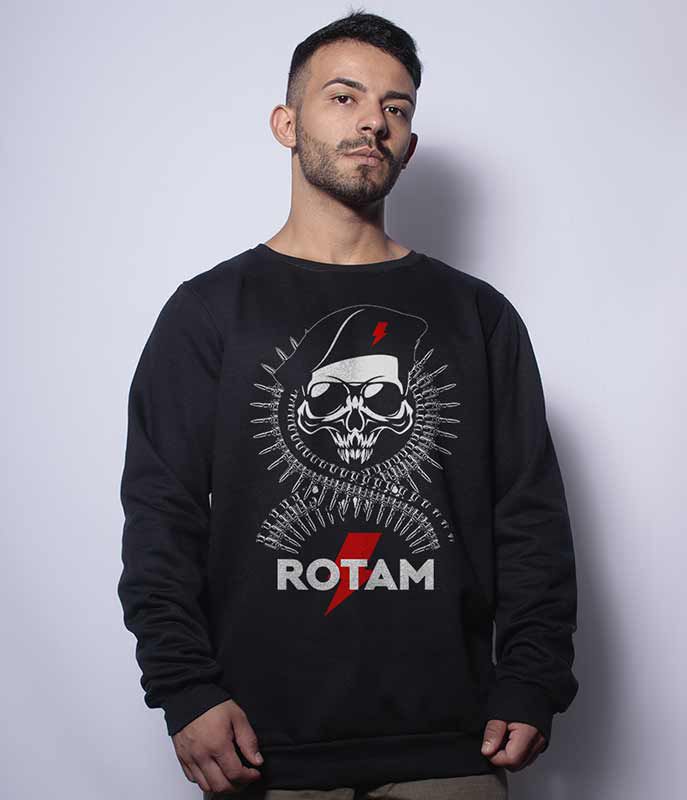 Casaco Básico de Moletom ROTAM Team Six Brasil