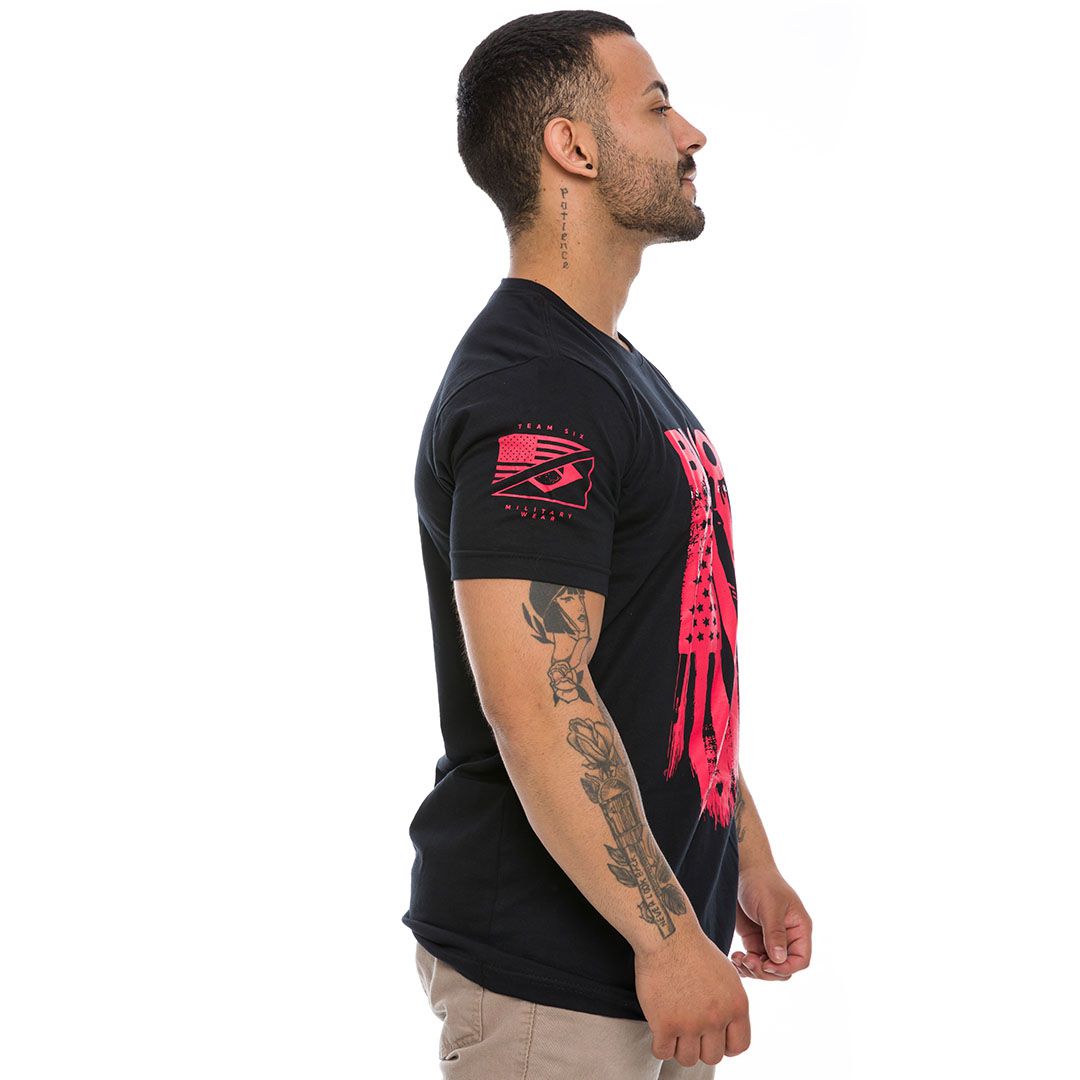Camiseta Masculina Blood Is The Ink Of Freedom Team Six Brasil