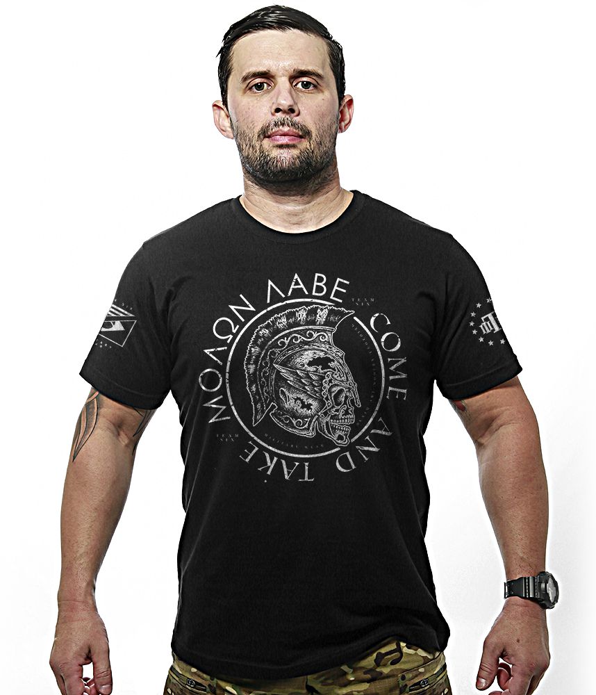 Camiseta Masculina Molon Labe Come and Take Team Six Brasil
