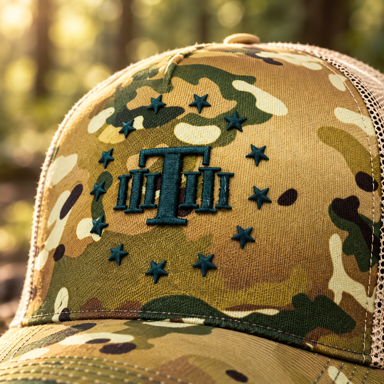 Boné Trucker Soldier Multicam Green Team Six Brasil