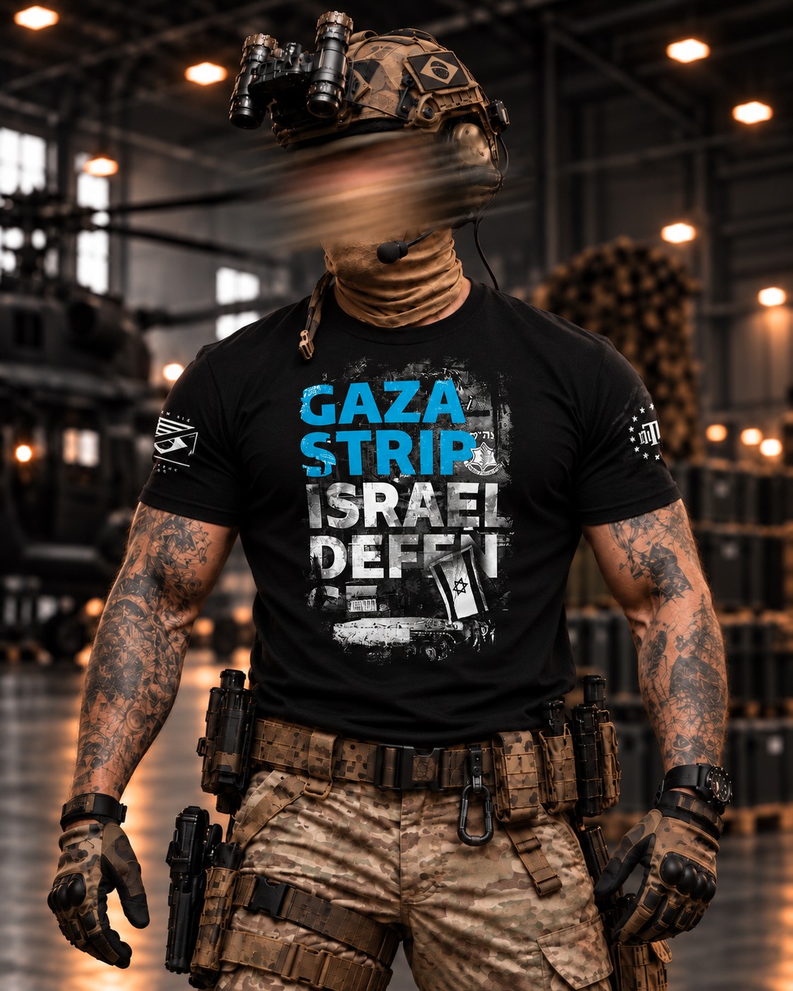 Camiseta Masculina Israel Defense Secret Box Team Six Brasil