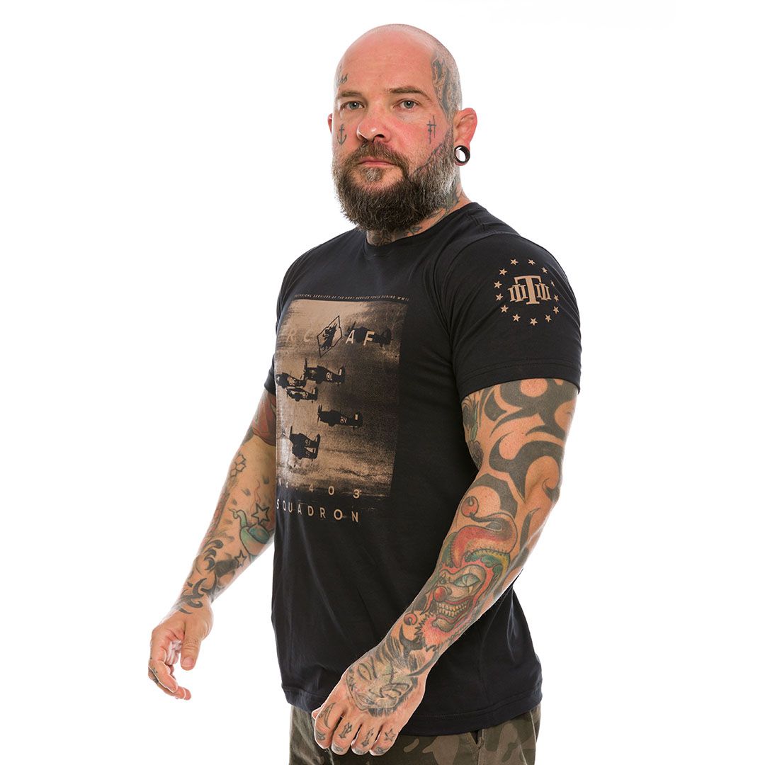 Camiseta Masculina RCAF No. 403 Squadron Team Six Brasil