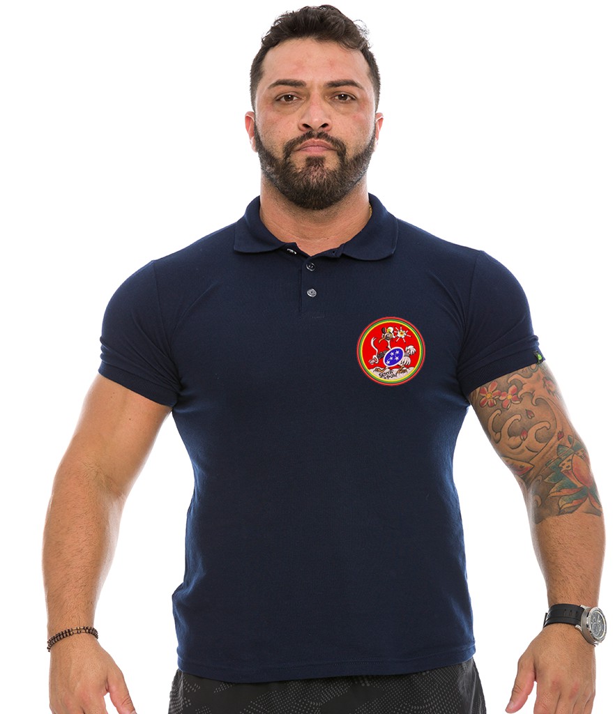 Camiseta Gola Polo Masculina Senta Puá Team Six Brasil