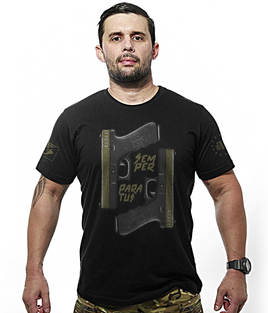 Camiseta Masculina Concept Line Glock Semper Paratus Team Six Brasil