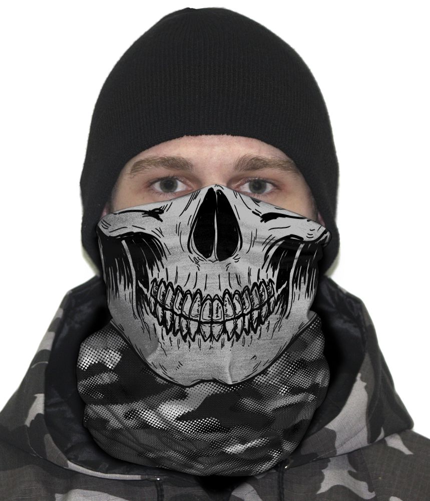 Face Armor Caveira Camuflada Urban Black
