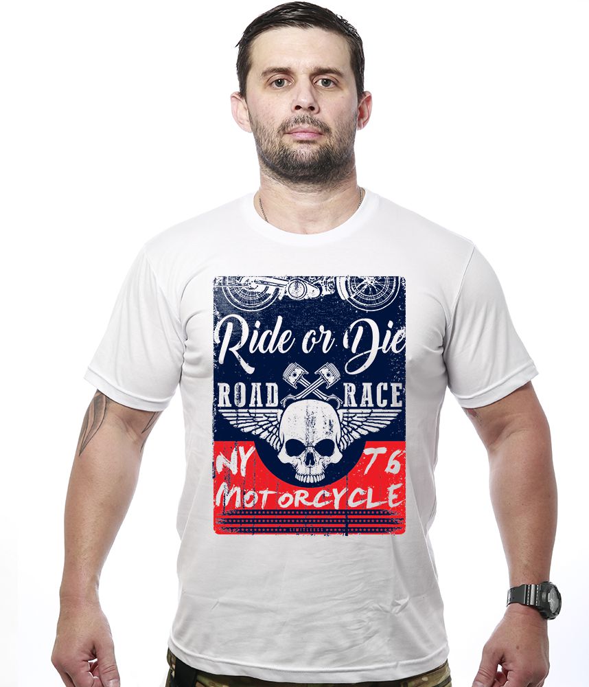 Camiseta Masculina Motorcycle T6 Road Race Tático Militar TeamSix Brasil