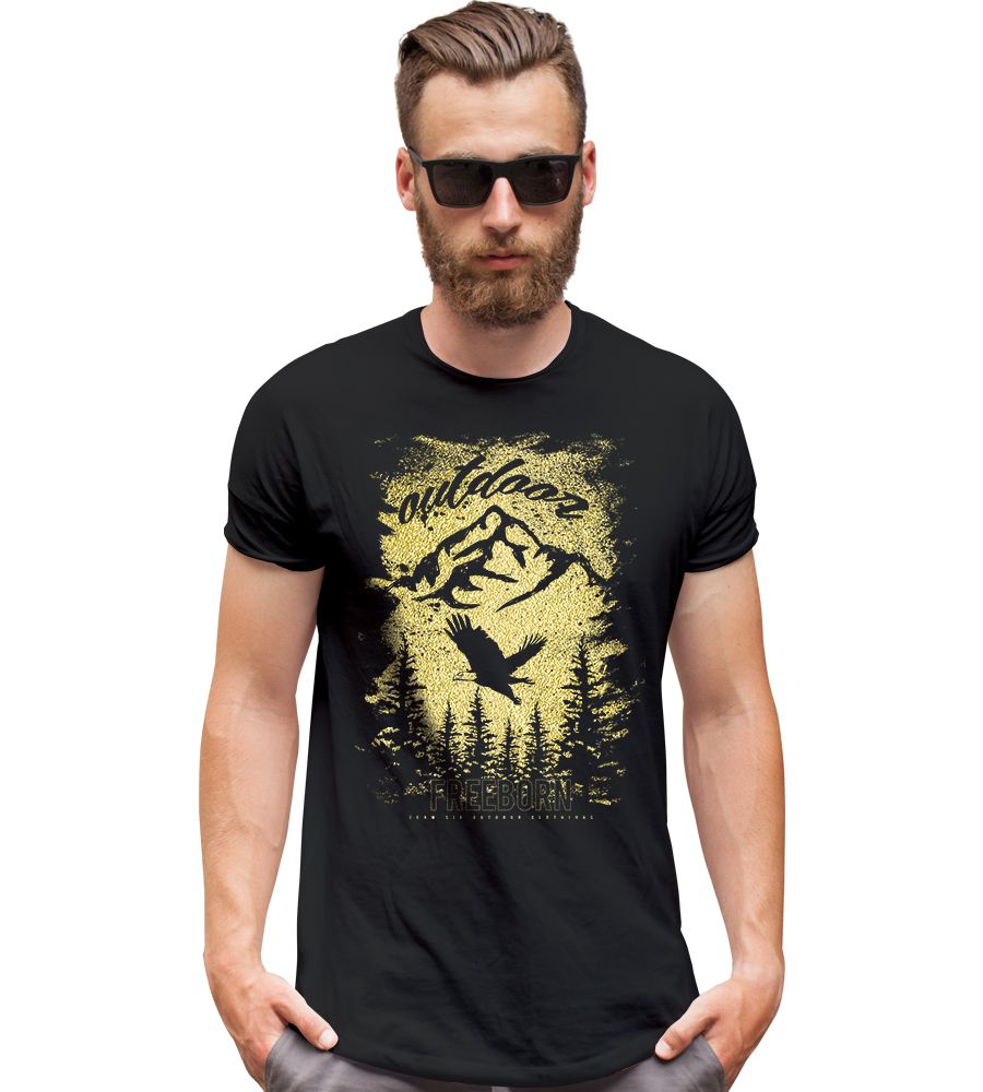 Camiseta Masculina Outdoor Free Born Tático Militar TeamSix Brasil