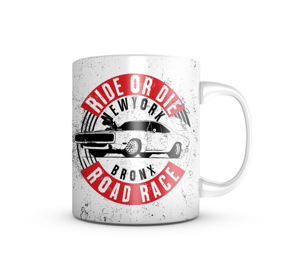 Caneca Carro Antigo Ride Or Die New York 325ML