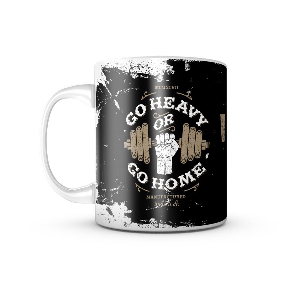 Caneca Go Heavy Or Go Home 325ML