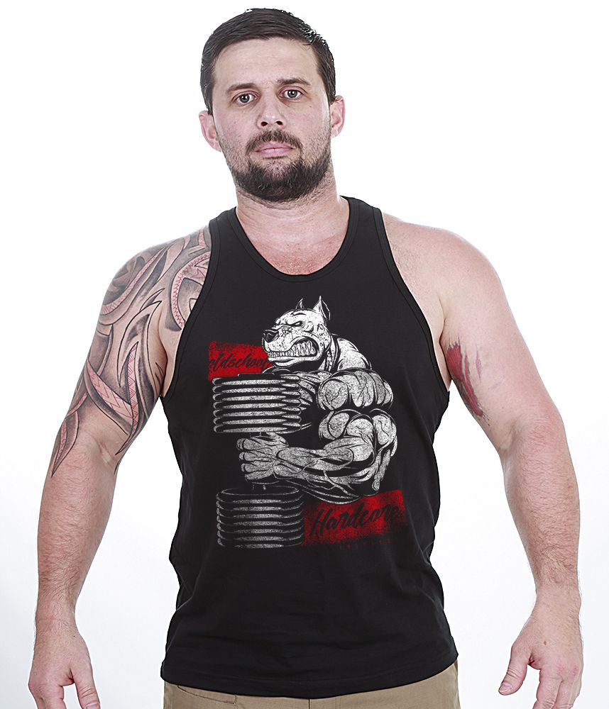 Camiseta Regata Academia Hardcore Old School Masculina Team Six Brasil