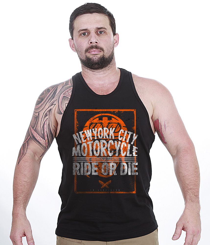 Camiseta Regata Motorcycle New York City Ride Or Die Masculina Team Six Brasil