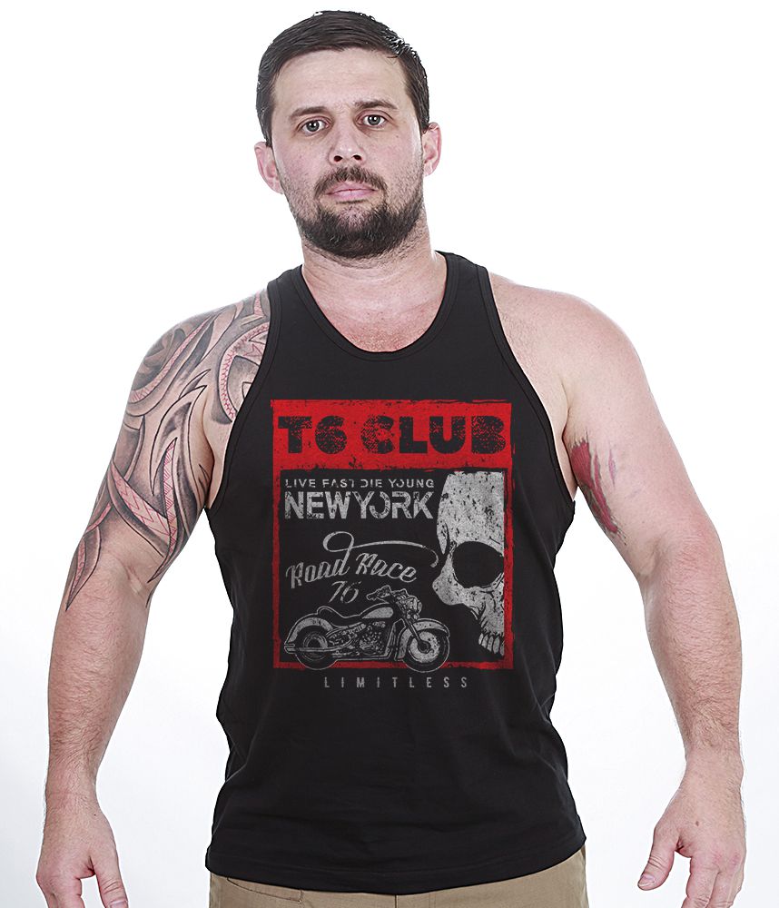 Camiseta Regata Motorcycle T6 Club New York Masculina Team Six Brasil