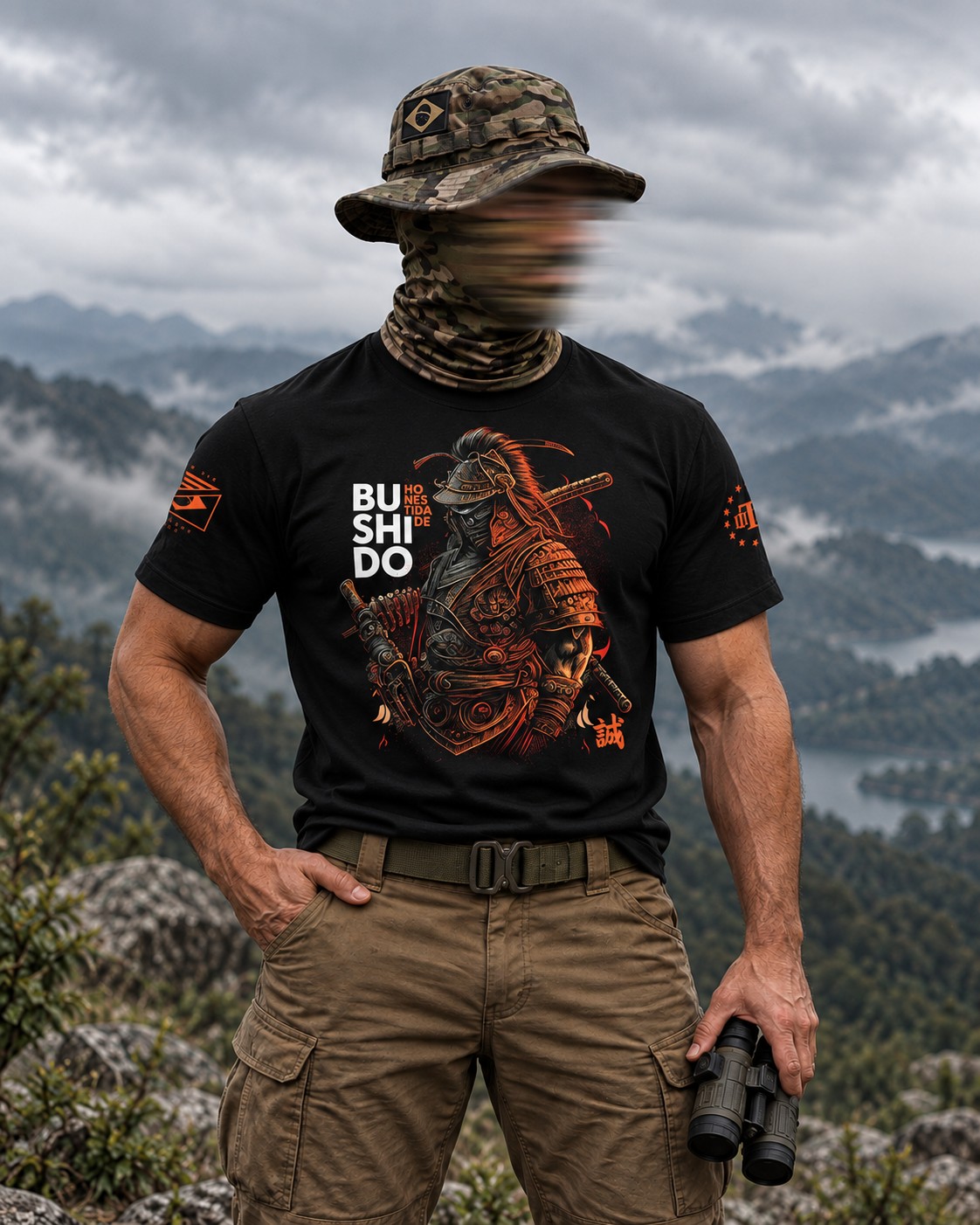 Camiseta Masculina Bushido Princípio Honestidade Team Six