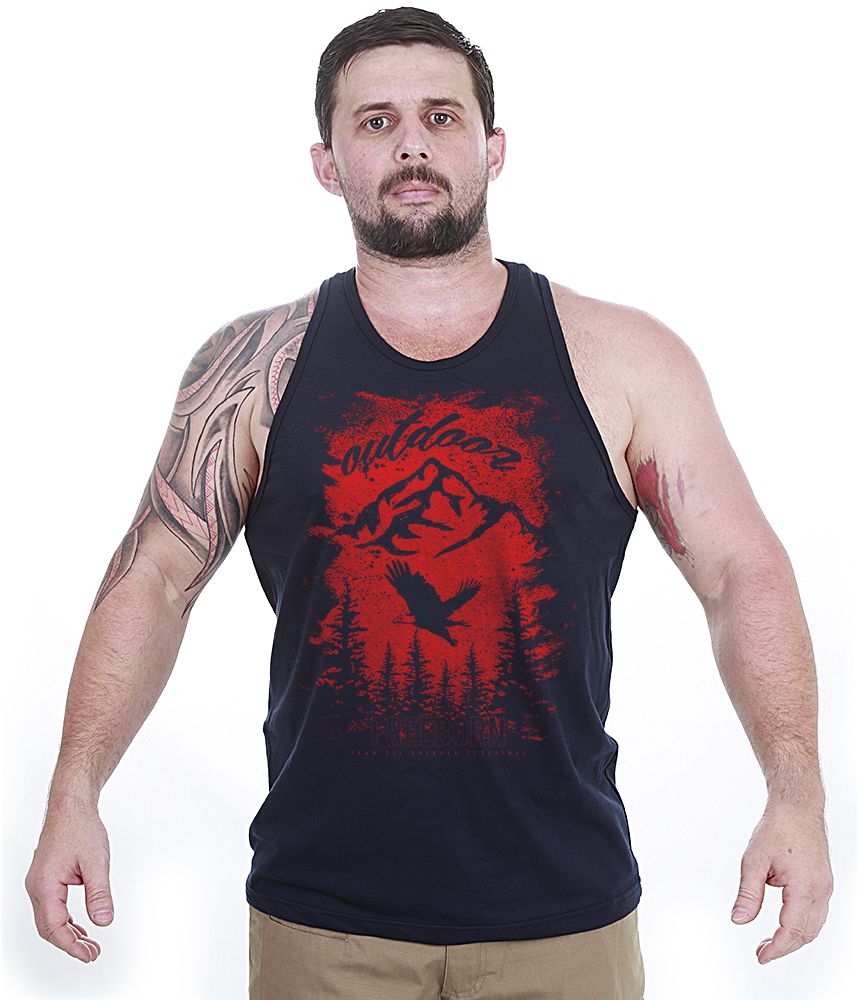 Camiseta Regata Outdoor Free Born Masculina Team Six Brasil