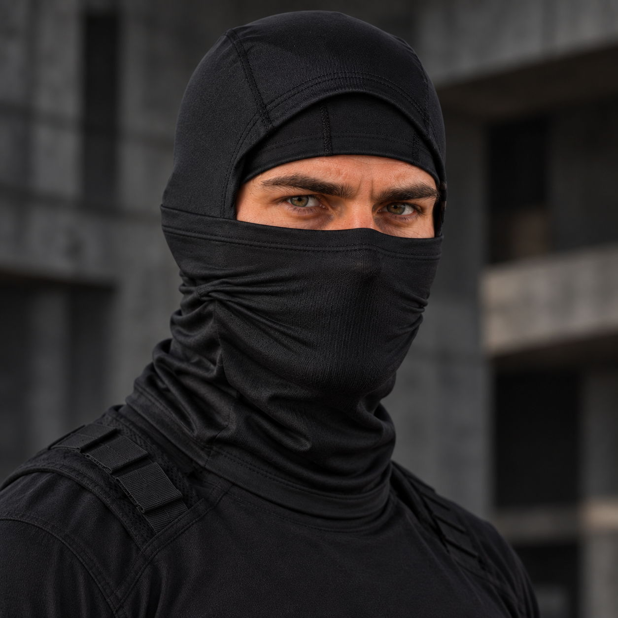 Balaclava Tática Parabellum Preta Operações especiais Team Six Brasil