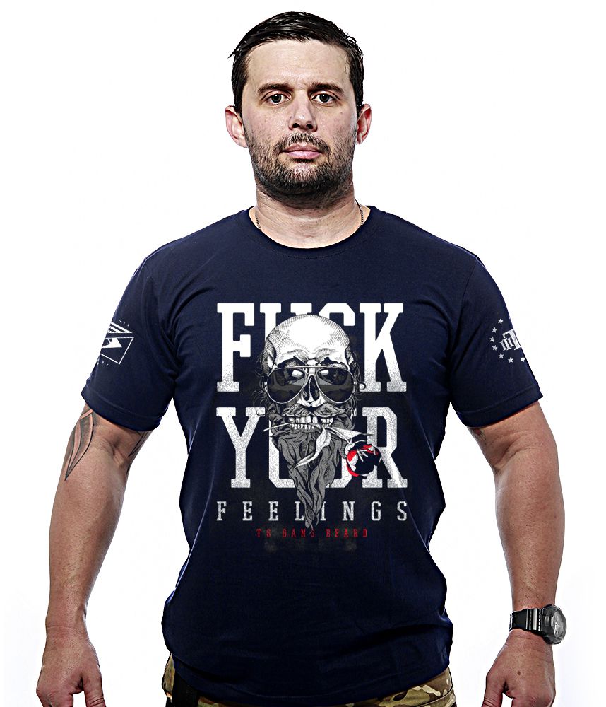 Camiseta Masculina Fuck Your Feelings Beard Gang Team Six Brasil