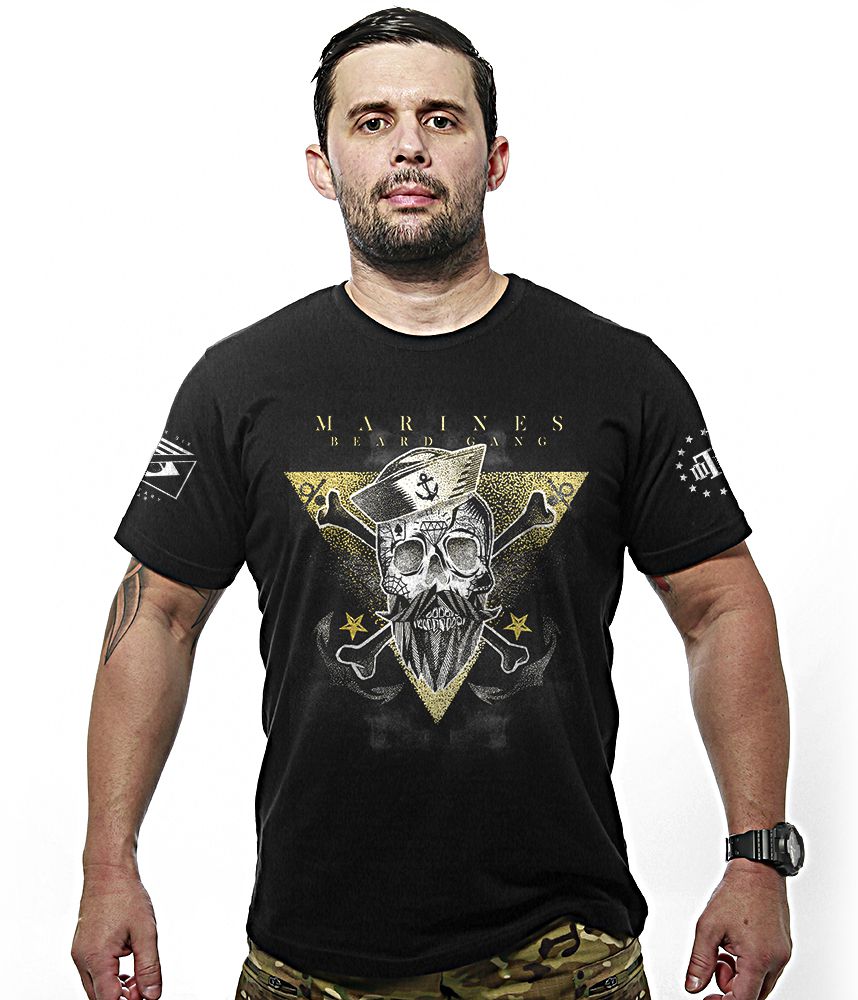 Camiseta Masculina Marines Beard Gang Team Six Brasil