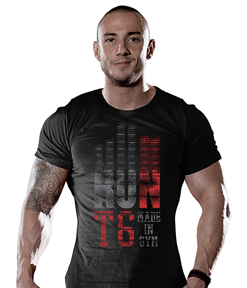 Camiseta Masculina Academia Run T6 Made in Gym Tático Militar TeamSix Brasil