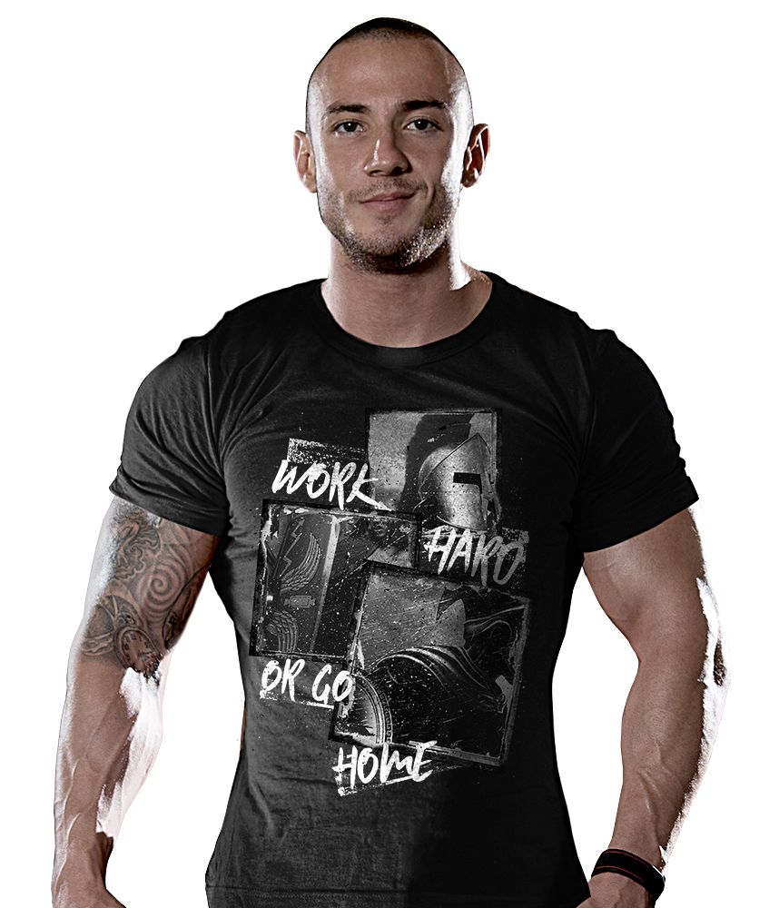 Camiseta Masculina Academia Work Hard or Go Home T6 Fitness Tático Militar TeamSix Brasil