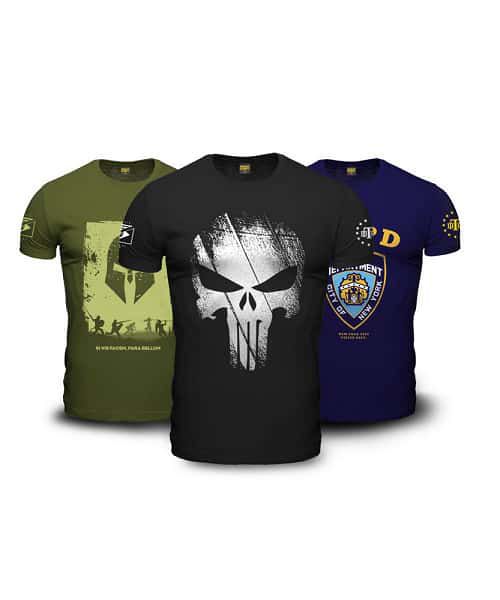 Kit 3 Camisetas Masculinas Guerreiro Team Six