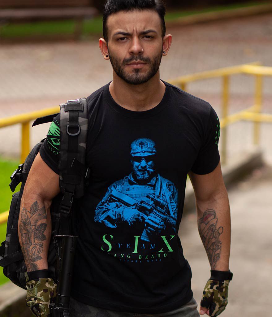 Kit 4 Camisetas Masculinas Soldier Team Six