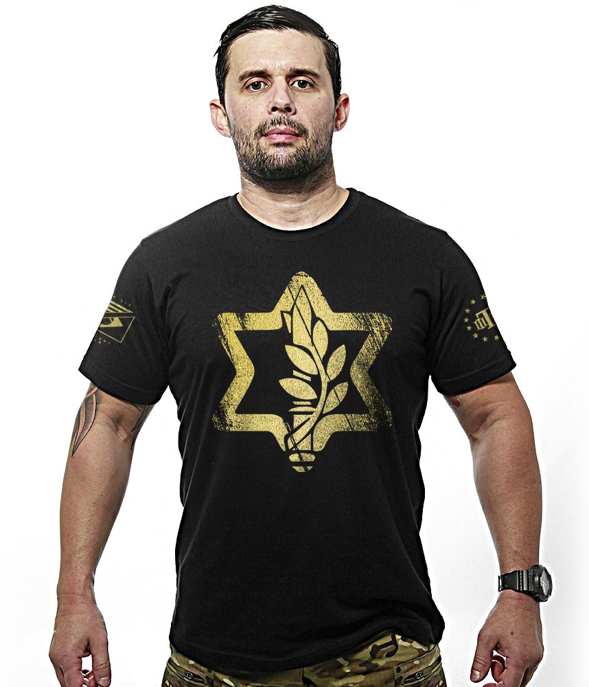 Camiseta Masculina Israel Defense Gold Line Team Six Brasil