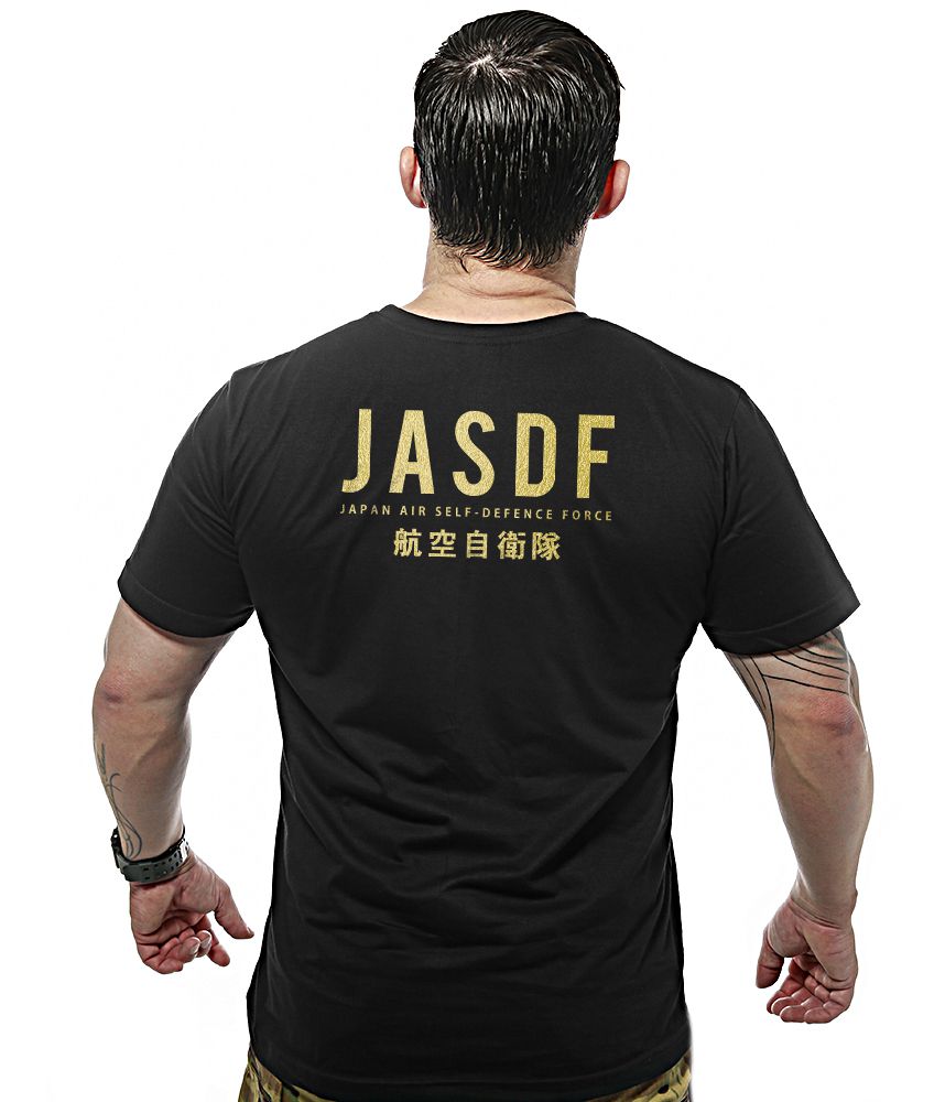 Camiseta Masculina JASDF Japan Air Self-Defence Force Gold Line Team Six Brasil
