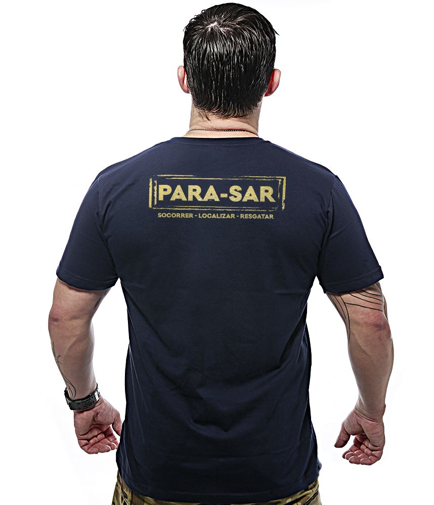 Camiseta Masculina PARA-SAR Gold Line Team Six Brasil