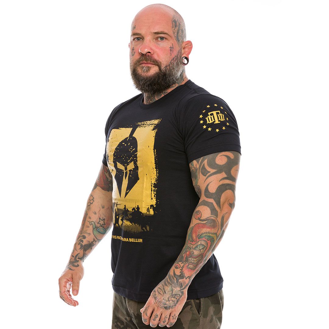 Camiseta Masculina Si vis Pacem Para Bellum Gold Line Team Six Brasil