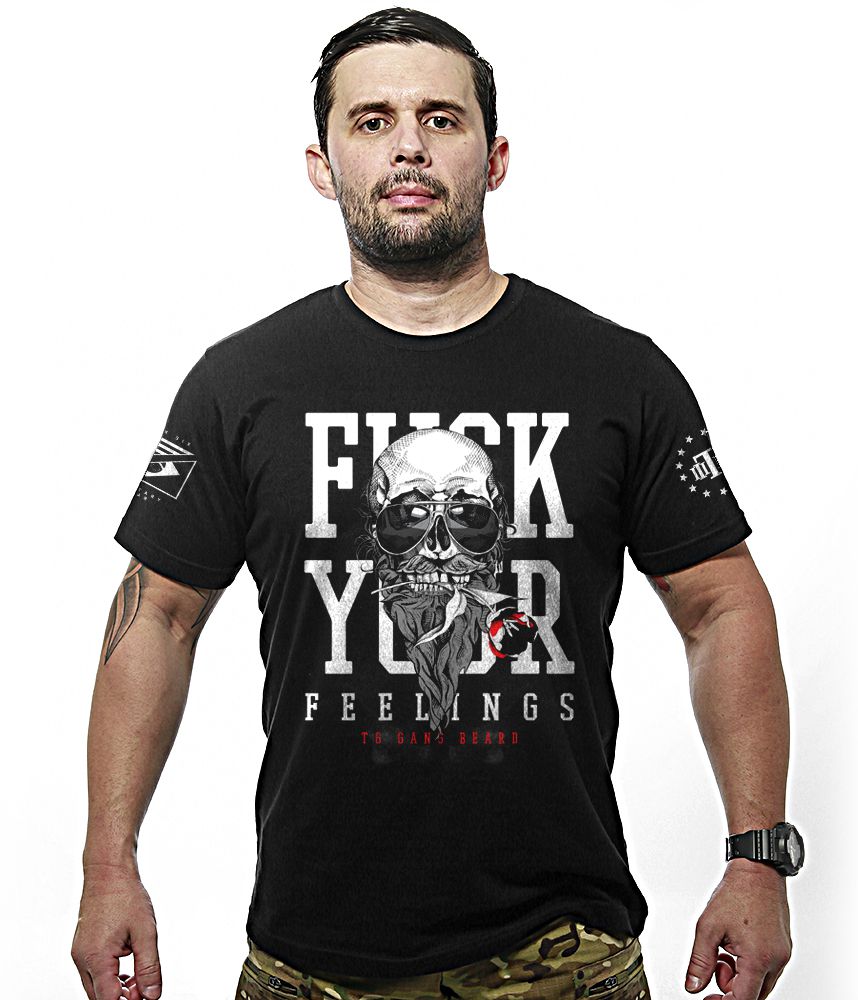Kit 3 Camisetas Masculinas Pretas Beard Gang Team Six Brasil