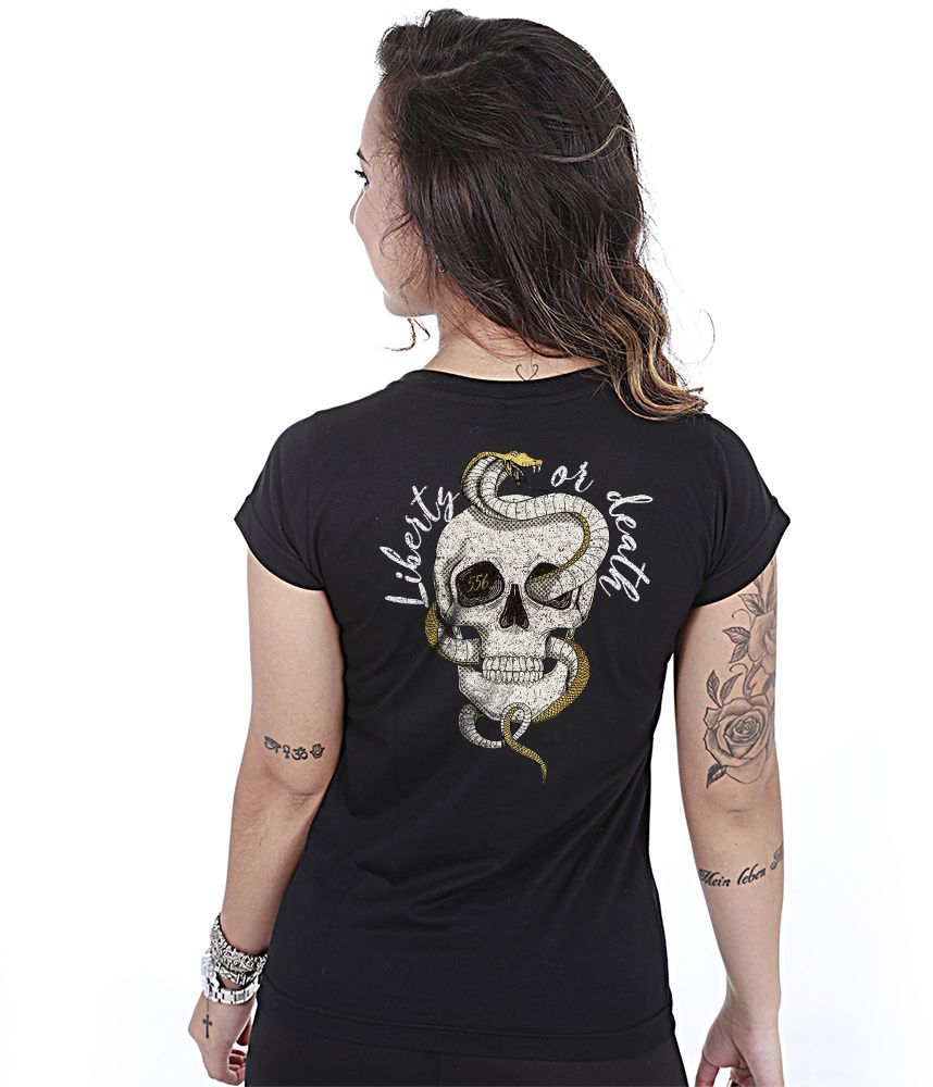 Camiseta Baby Look Feminina Squad T6 Magnata Don't Tread On Me Team Six Brasil