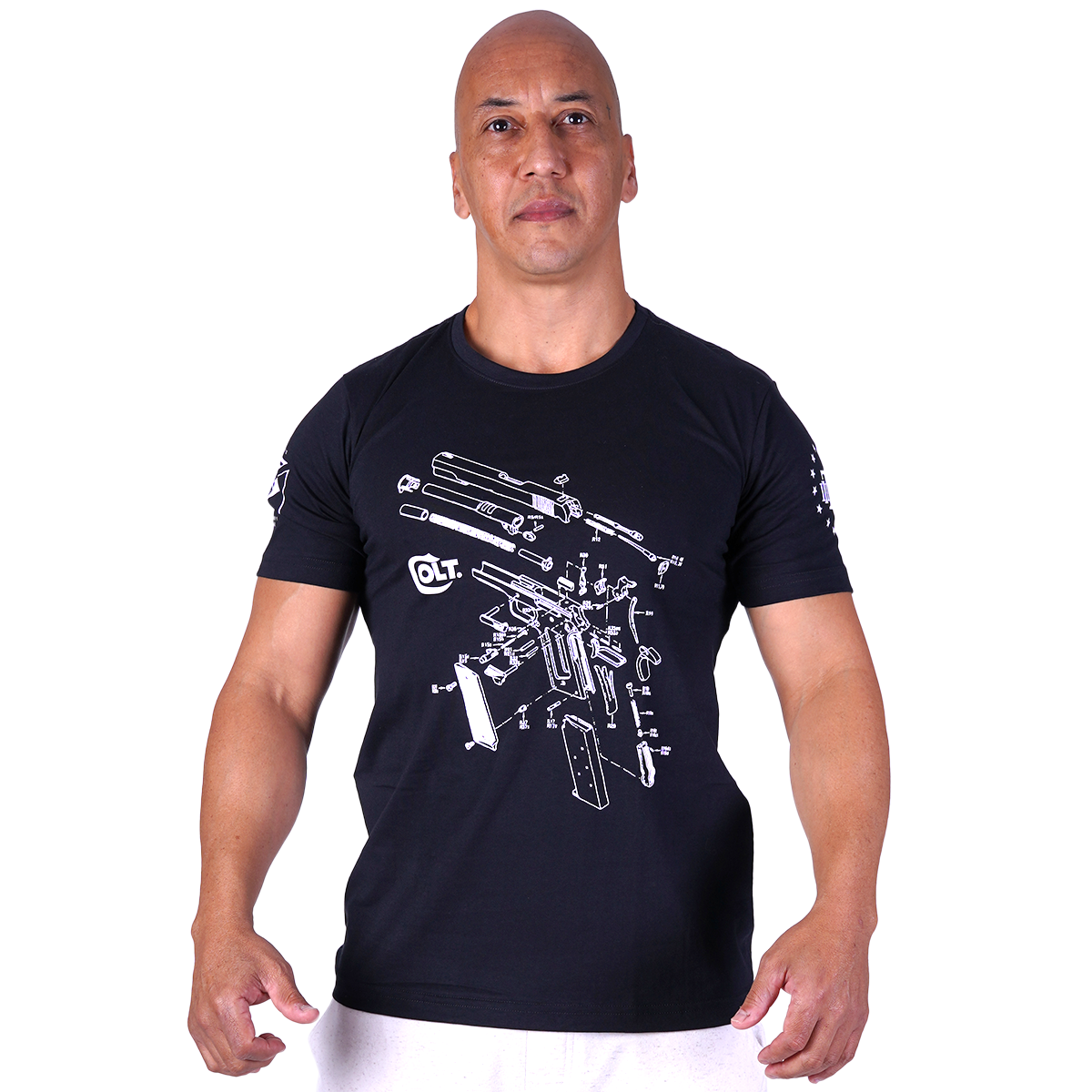 Camiseta Masculina Colt Parts M1911 Secret Box Team Six Brasil