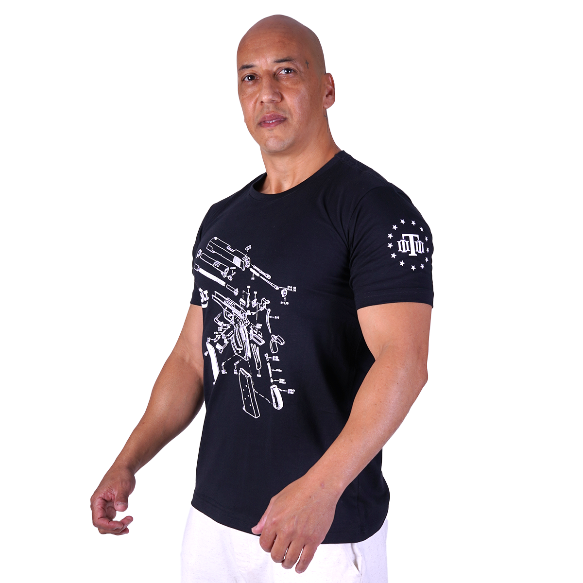 Camiseta Masculina Colt Parts M1911 Secret Box Team Six Brasil