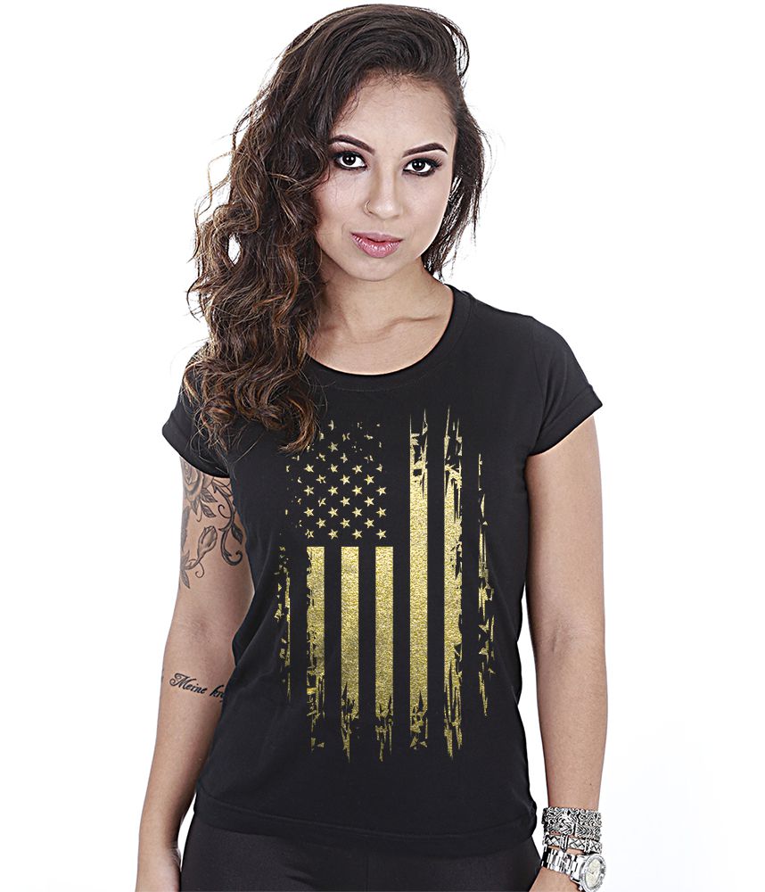 Kit 4 Camisetas Baby Look Feminina Soldiers Of Fortune Team Six Brasil