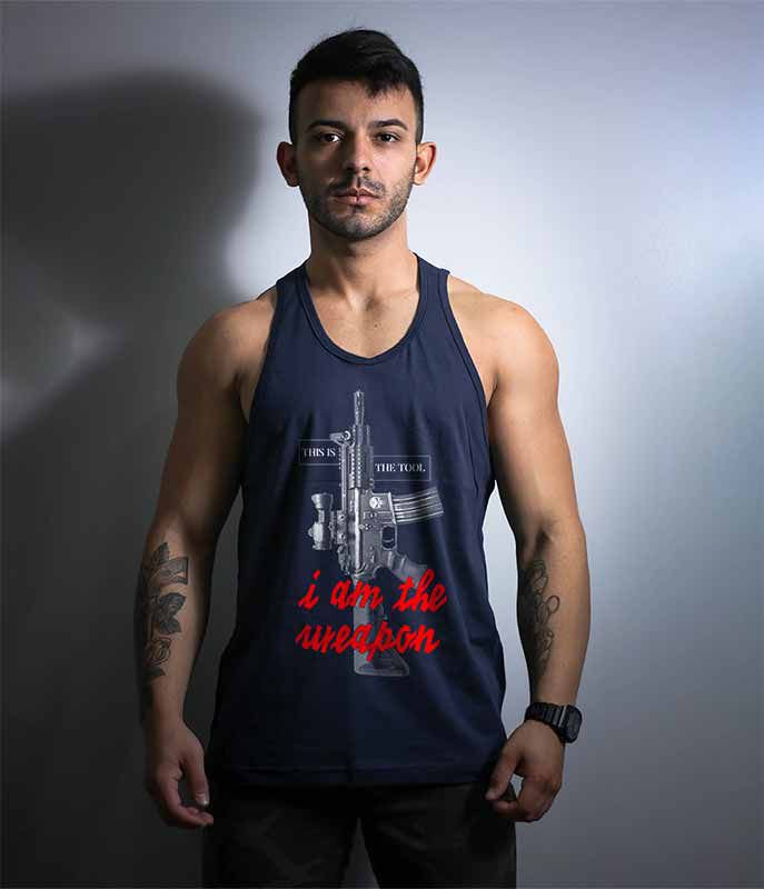 Camiseta Regata This Is The Tool I am the weapon Masculina Team Six Brasil