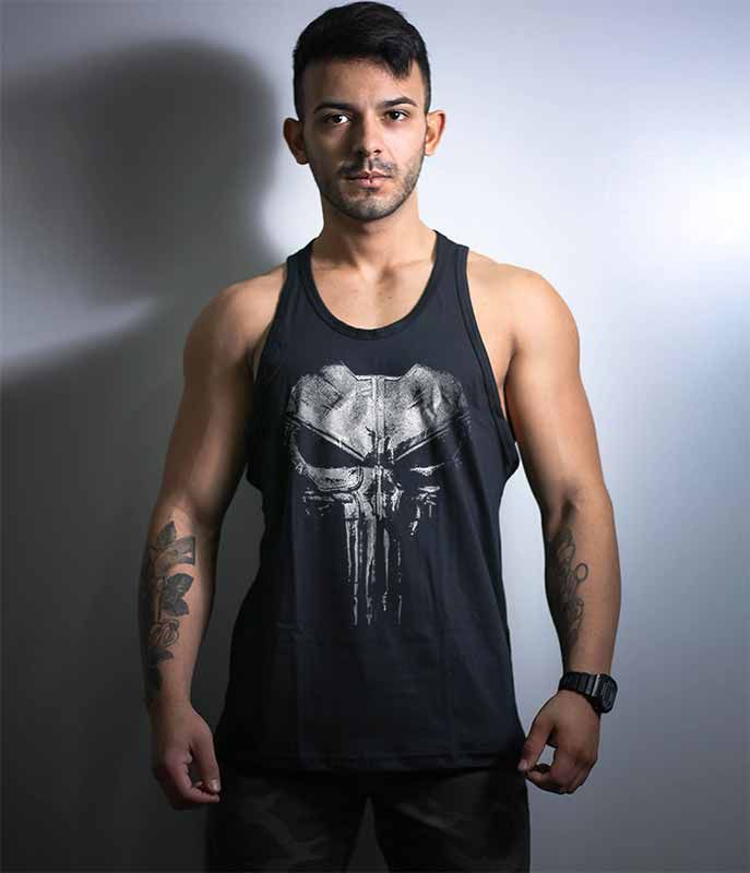 Camiseta Regata The Punisher Plate Masculina Team Six Brasil