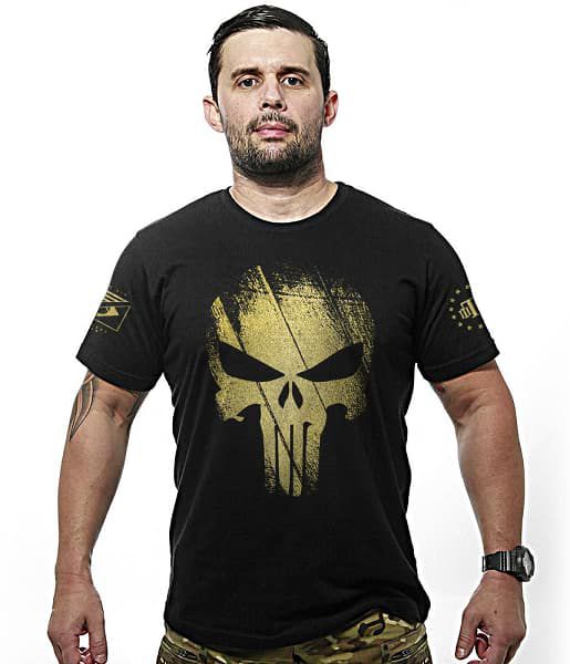 Kit 4 Camisetas Masculinas Militares Gold Line Justiceiro Team Six Brasil