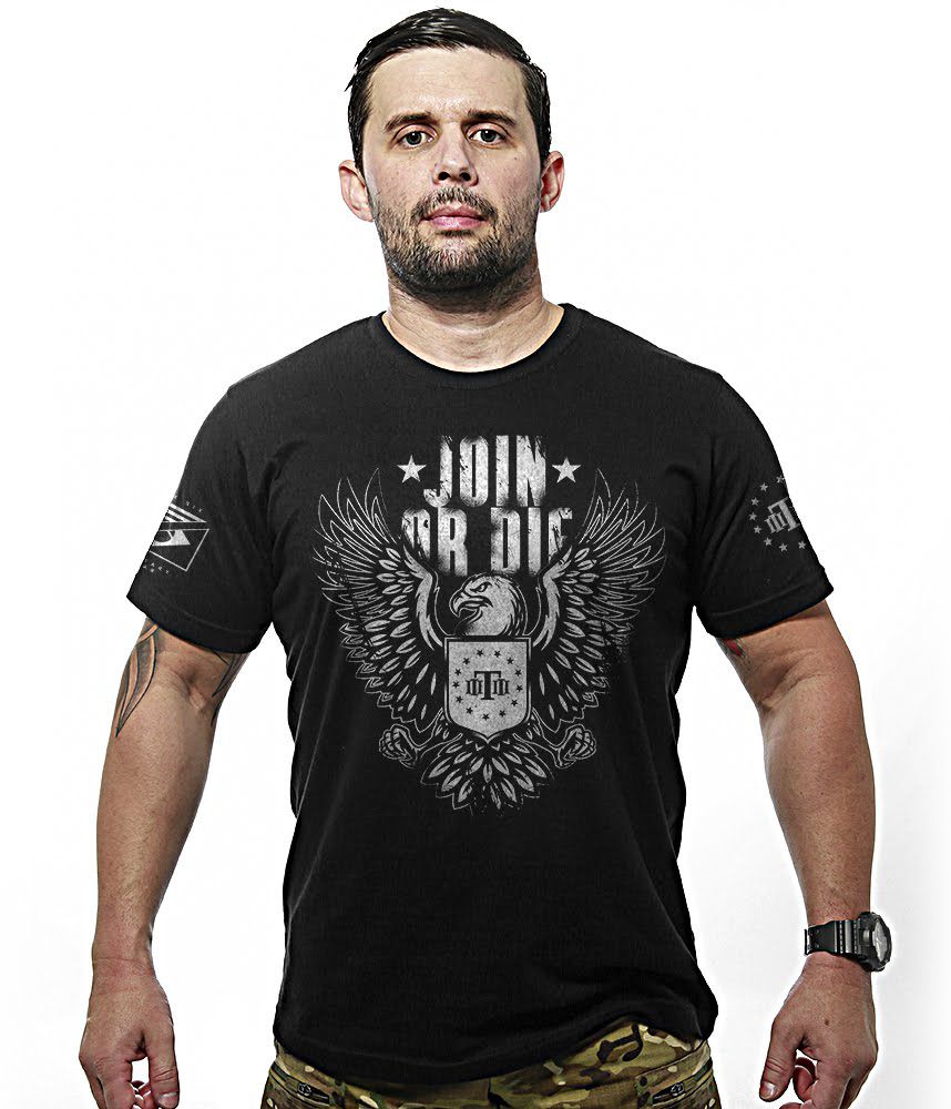 Camiseta Masculina Concept Line Join Or Die Team Six Brasil