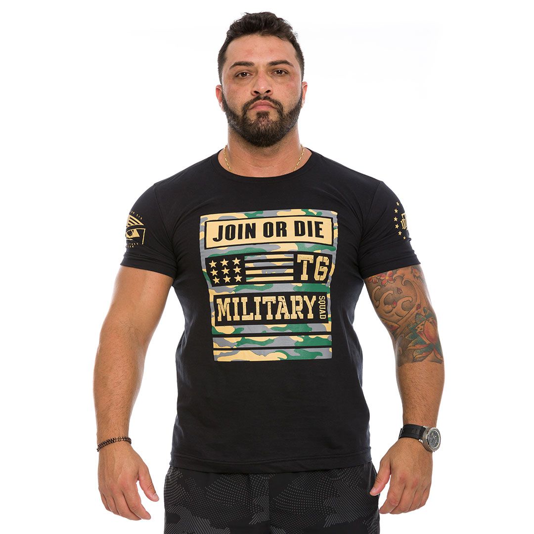 Camiseta Masculina Concept Line Camu Join Or Die Team Six Brasil