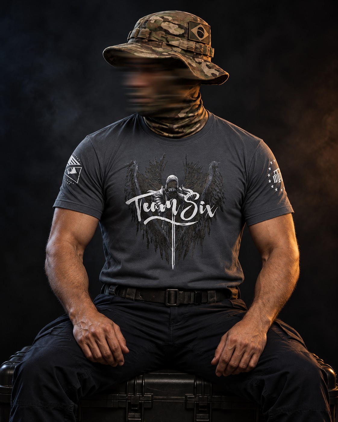 Camiseta Masculina Concept Line Arcanjo Hurricane Team Six Brasil