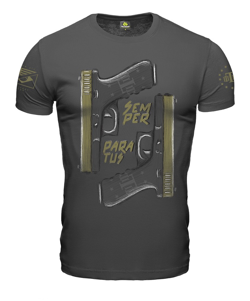 Camiseta Masculina Concept Line Glock Semper Paratus Hurricane Team Six Brasil