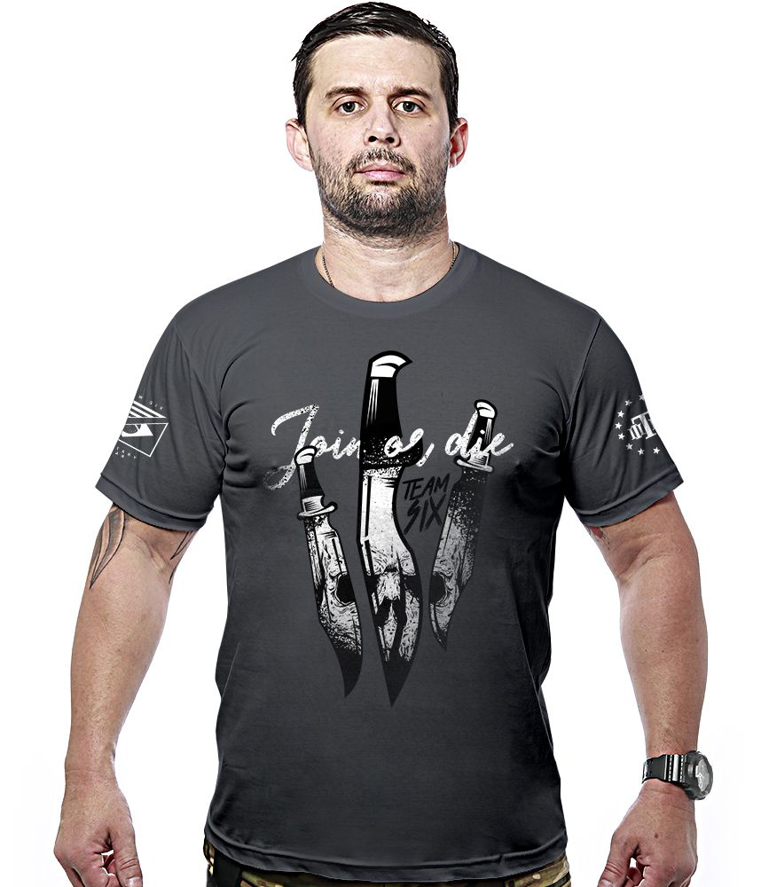 Kit 4 Camisetas Masculinas Concept Line Join Or Die Team Six