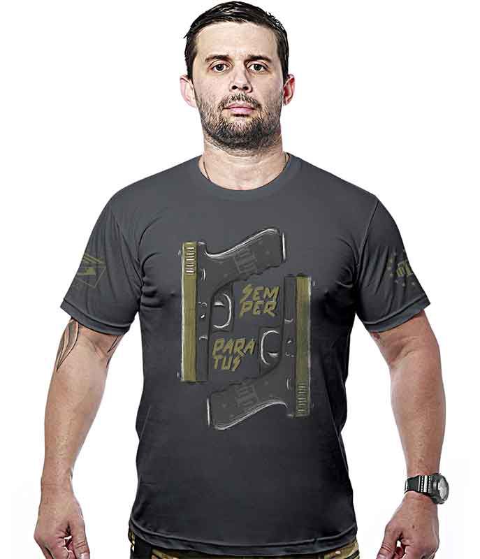 Kit 4 Camisetas Masculinas Concept Line Semper Paratus Team Six