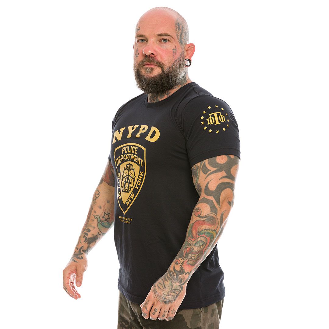 Camiseta Masculina New York City Police Department NYPD Gold Line Team Six Brasil