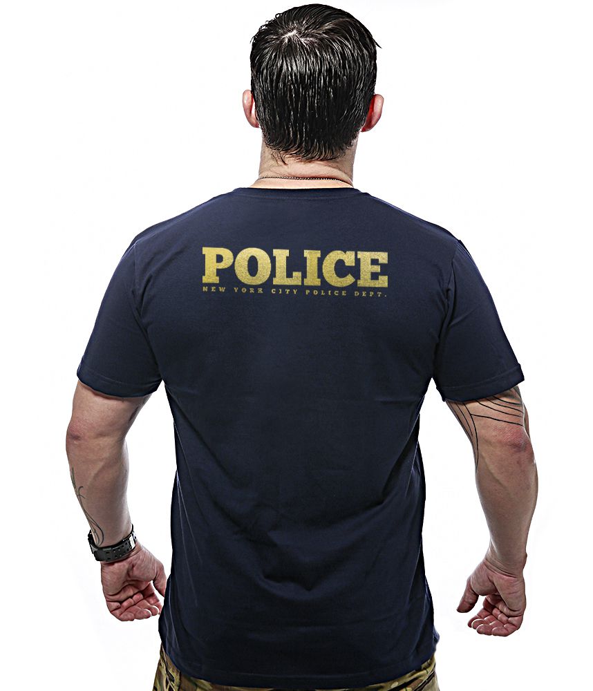 Camiseta Masculina New York City Police Department NYPD Gold Line Team Six Brasil