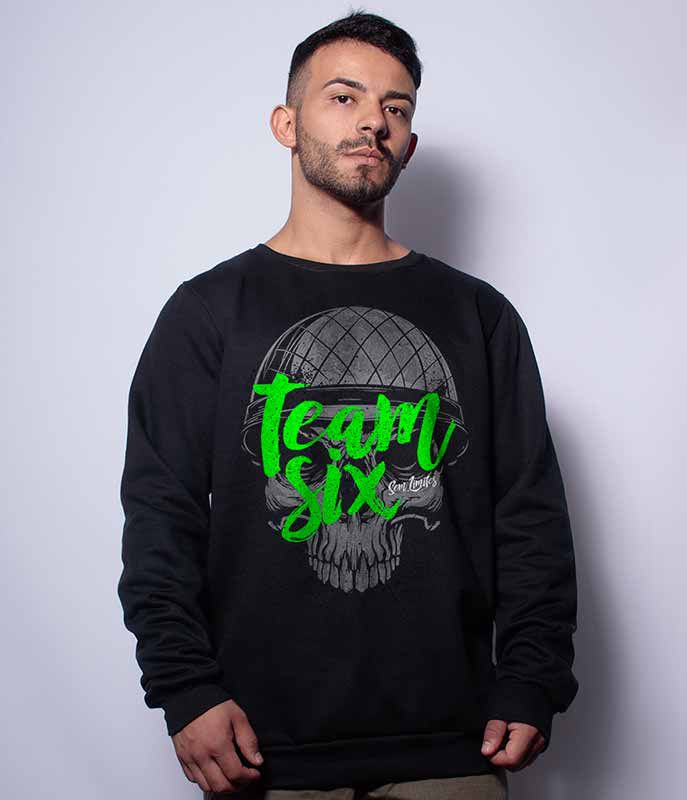 Casaco Básico de Moletom Team Six Brasil